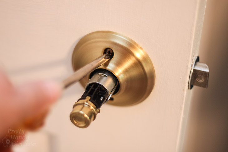 replace door knob with deadbolt photo - 3
