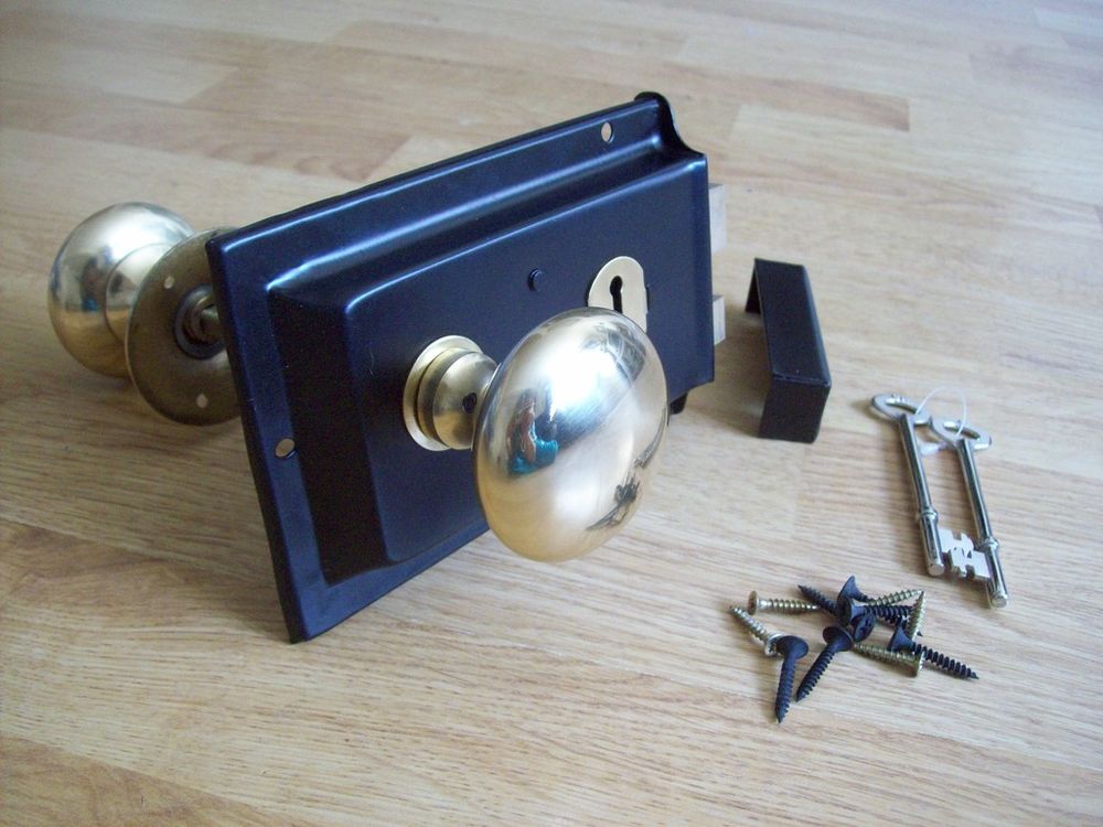 rim lock door knob photo - 2