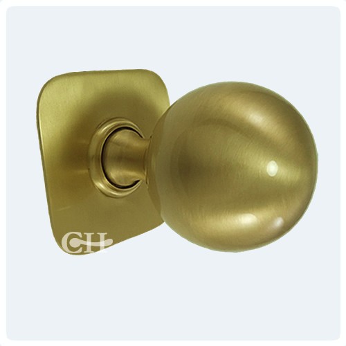 satin brass door knobs photo - 12