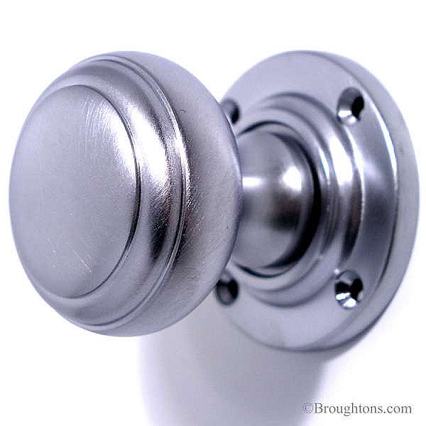 satin chrome door knobs photo - 1