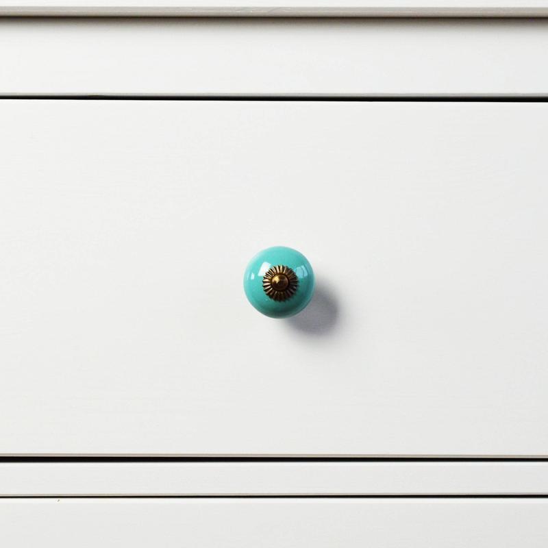 turquoise door knobs photo - 11