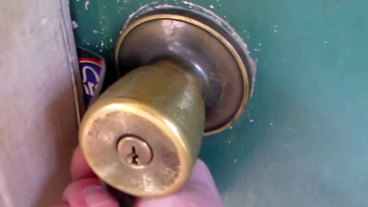 How to Unlock a Door Lock without a Key Door Knobs