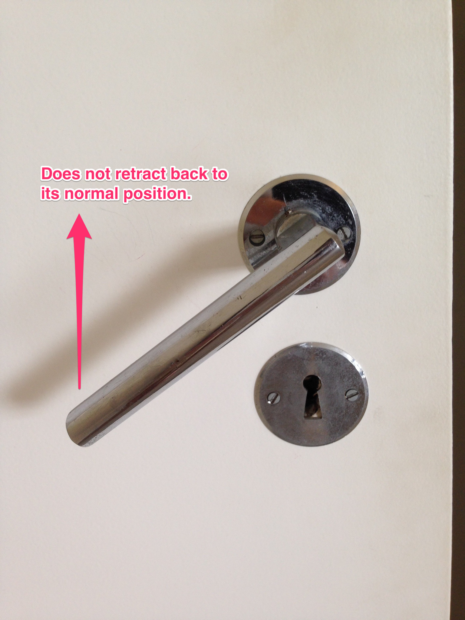 unlock door knob without key photo - 5