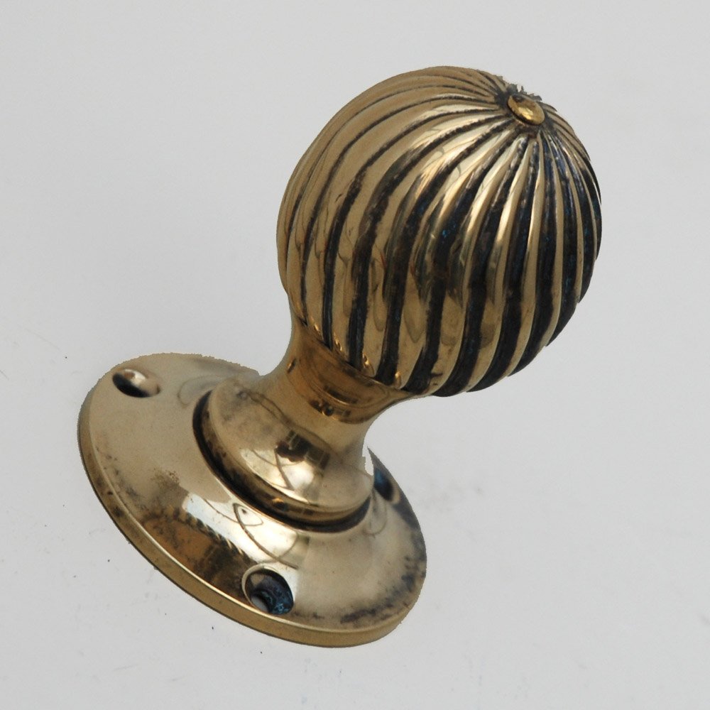 victorian brass door knobs photo - 1
