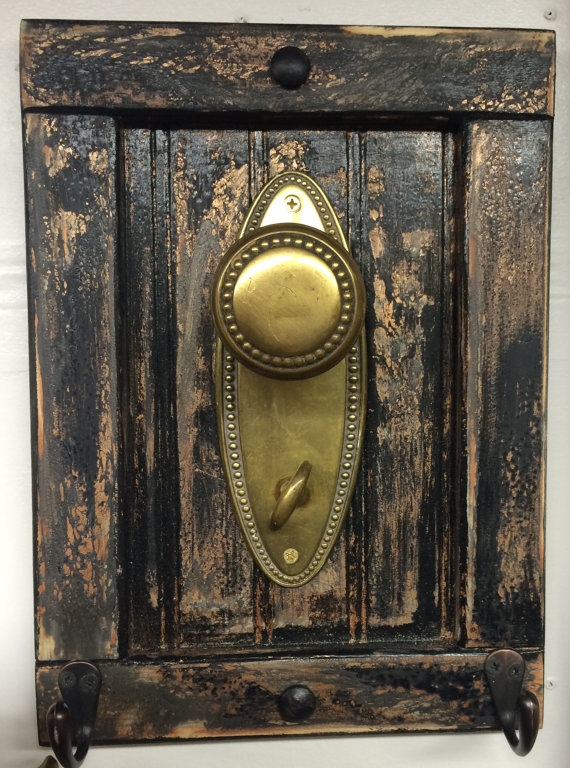 vintage door knob coat rack photo - 7