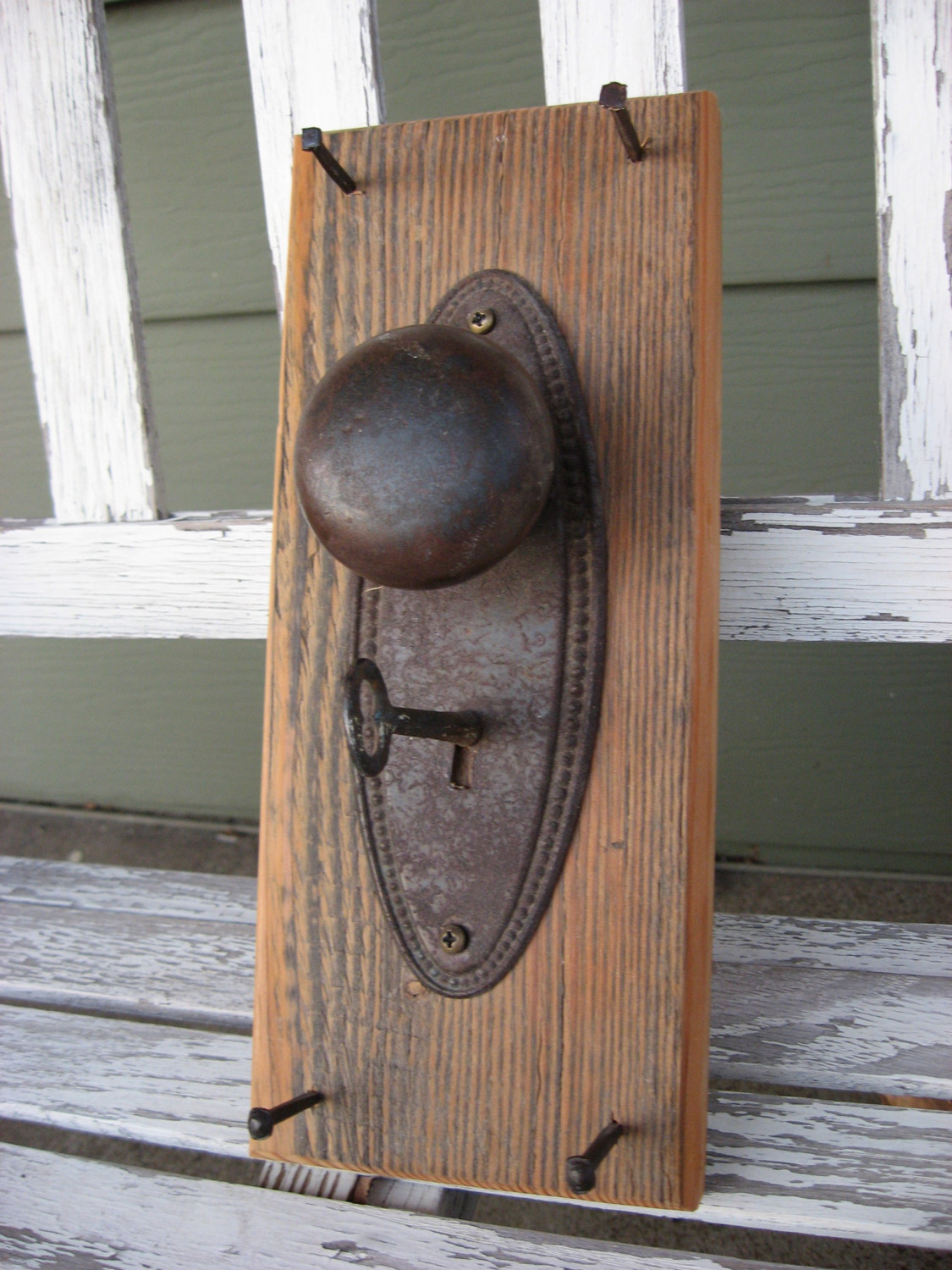 vintage door knob hooks photo - 2