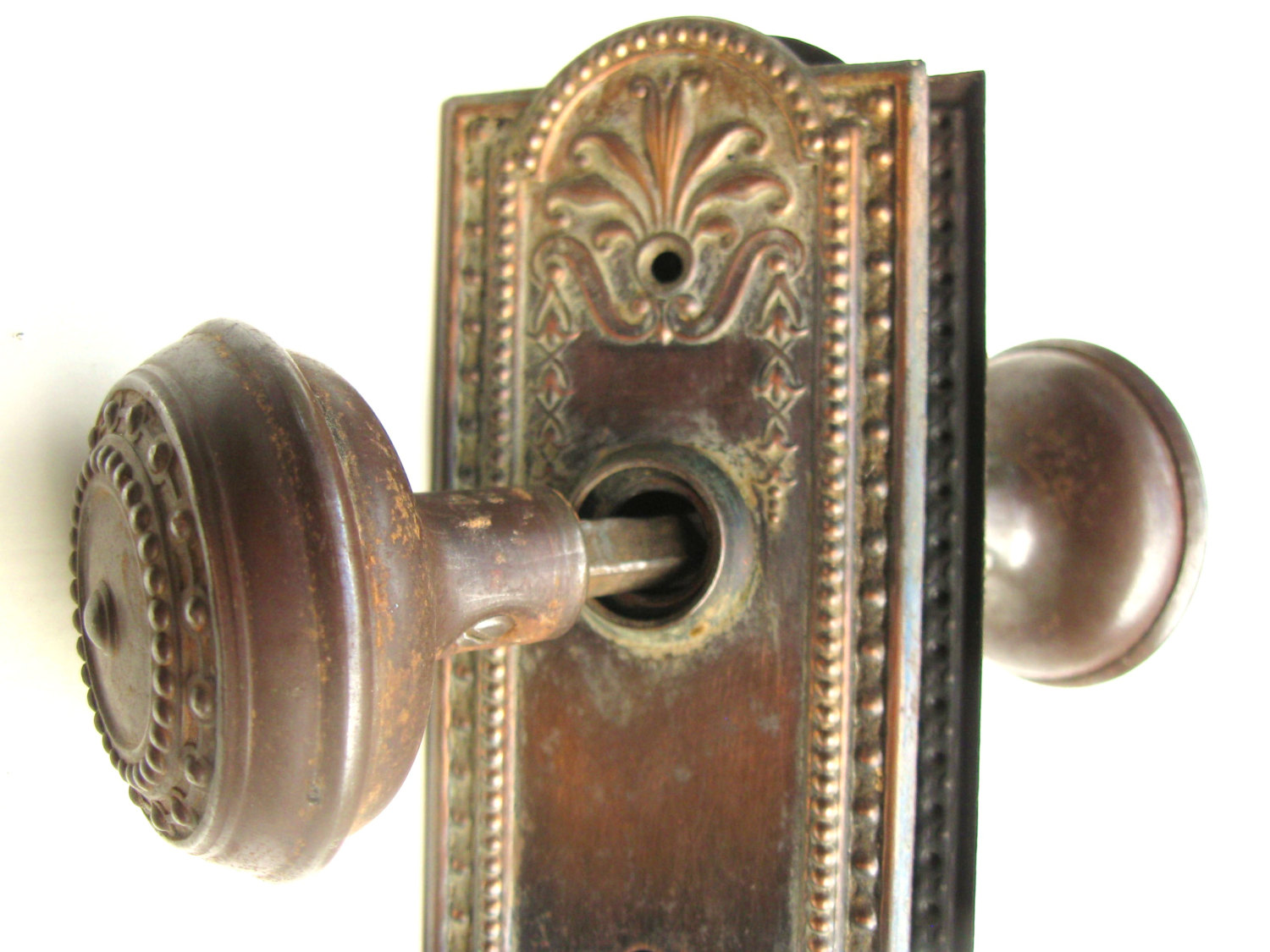 vintage door knob plates photo - 10