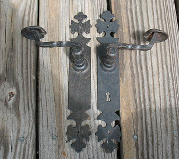 wrought iron door knobs photo - 19