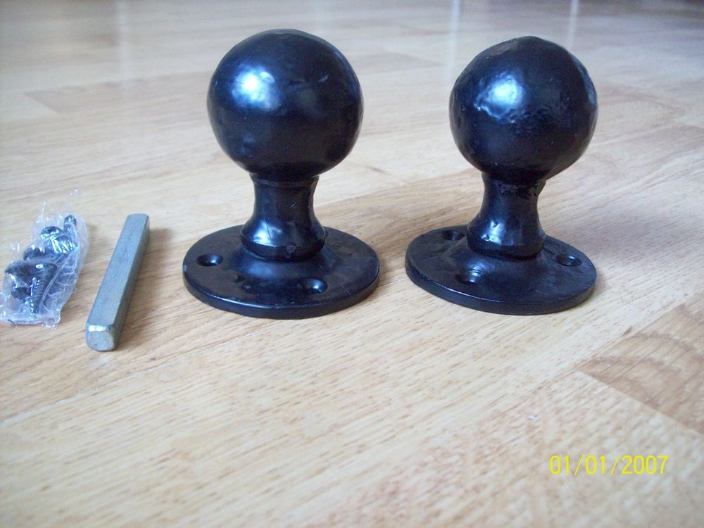 wrought iron door knobs photo - 8